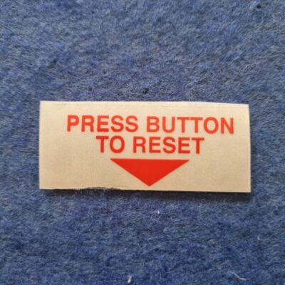 Reset Sticker